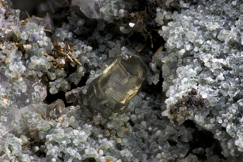 Synchisite-(Ce) - Rocher de Sarvatan - Montgellafrey - Saint-François-Longchamp - Saint-Jean-de-Maurienne - Savoie - SL - Champ 1,75mm.jpg