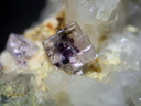 Pyrite dans fluorite - St Julien Molin-Molette - Loire