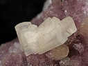 n°103145 - Calcite Pyrite sur fluorite - Les Rocs (Carrière) - Buxières-les-Mines - Allier