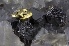 Chalcopyrite  Sphalerite Fluorite - Carrière de Côte Rousse - Vensat  - Puy de Dôme